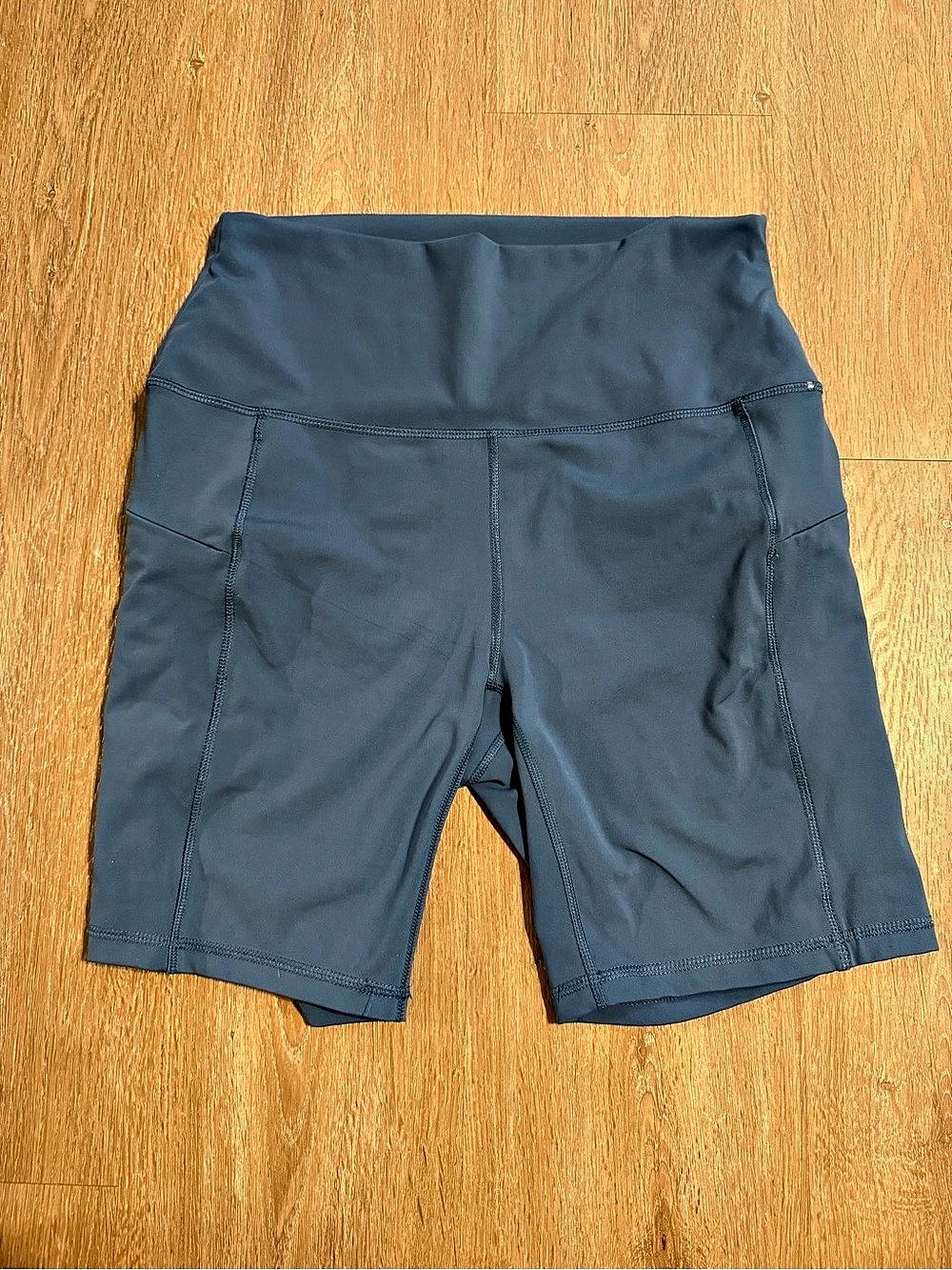 Spyder Active High-Waist Athletic Shorts Blue Medium